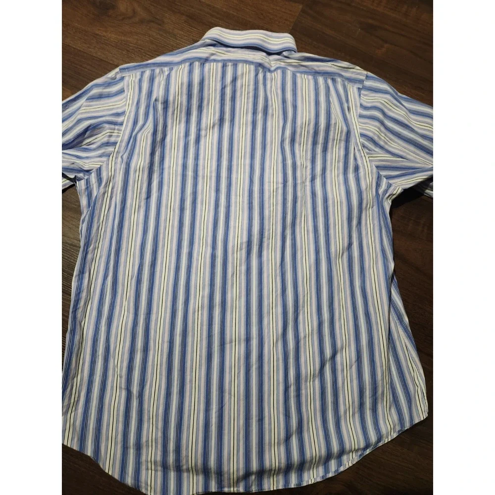 Polo Ralph Lauren Regent Custom Fit‎ Pinstripe Button Down Shirt Size 18 36/37